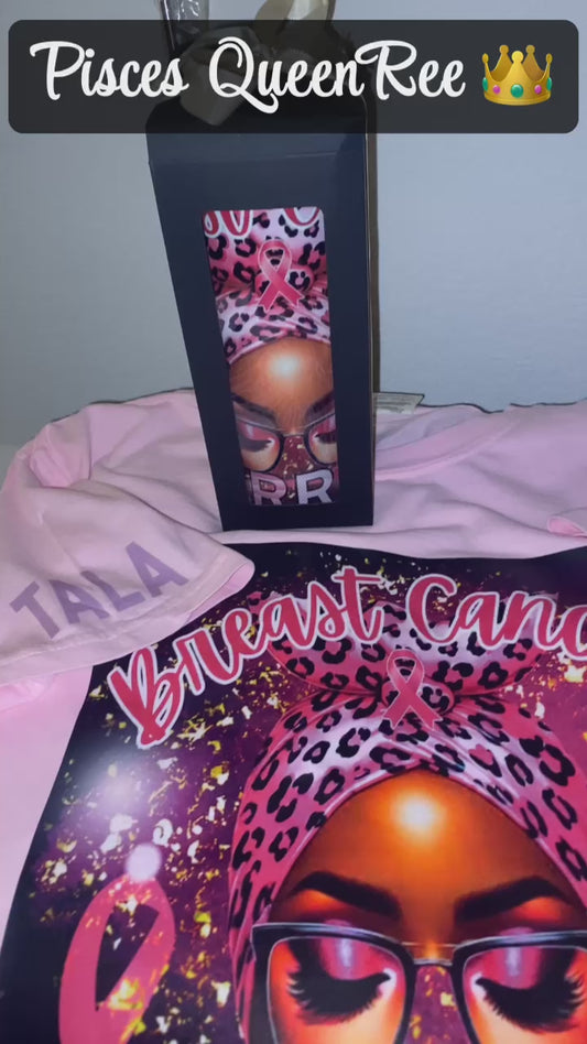 Personalized Cancer T-shirt & Tumbler Bundle