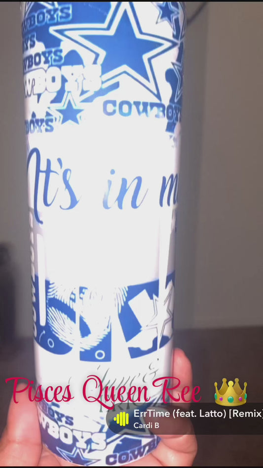 Personalized Dallas Cowboy Tumbler